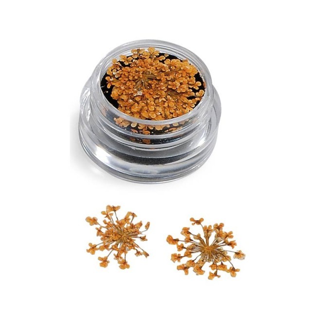 NAIL ART FLOWERS ARANCIO