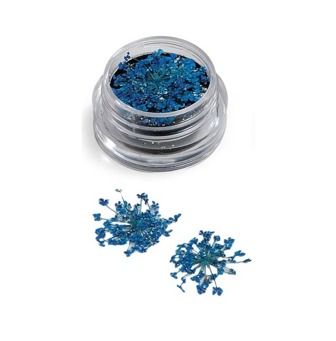 NAIL ART FLOWERS BLU