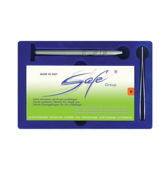 Kit manico lame sgorbie Safe N.0/0,5/1 - Zanni Podospecial: Produttore e Venditore Specializzato