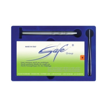 Kit manico lame sgorbie Safe N.0/0,5/1 - Zanni Podospecial: Produttore e Venditore Specializzato