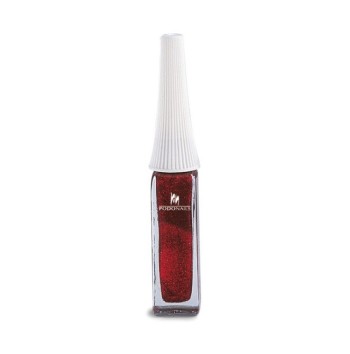 Linea Glitter Rosso ML.8 per decorazioni su smalto e gel - Zanni Podospecial