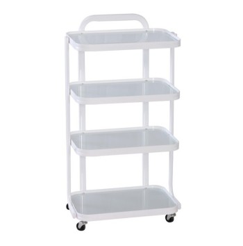 Carrello 4 Ripiani in Vetro per Estetisti e Podologi - Zanni Podospecial