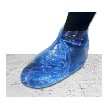 Copriscarpa Blu PE Con Biadesivo - 100 Pz. Monouso Isolante