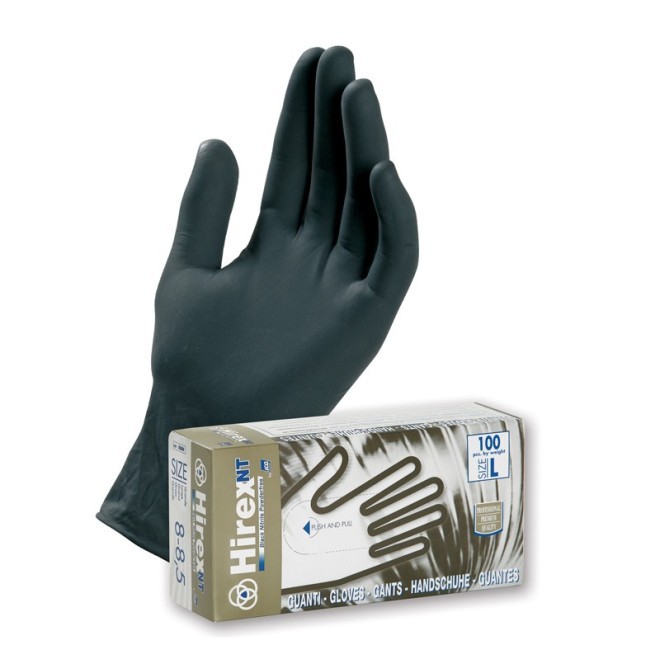 GUANTO NITRILE NERO PZ.100 SMALL
