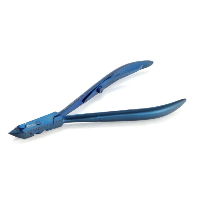 Tronchese cuticole blu smontabile t/mm.6 - Strumento professionale per podologi e ortopedici