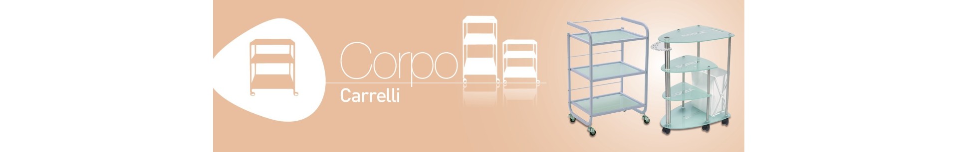 Carrelli per podologia ed estetica