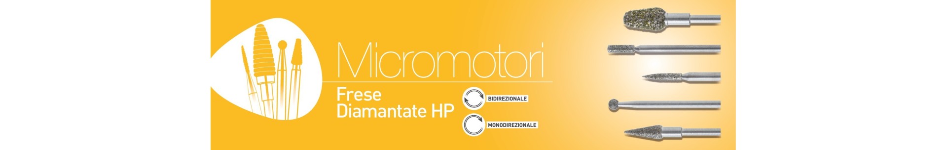 Frese Diamantate Hp per podologia ed estetica