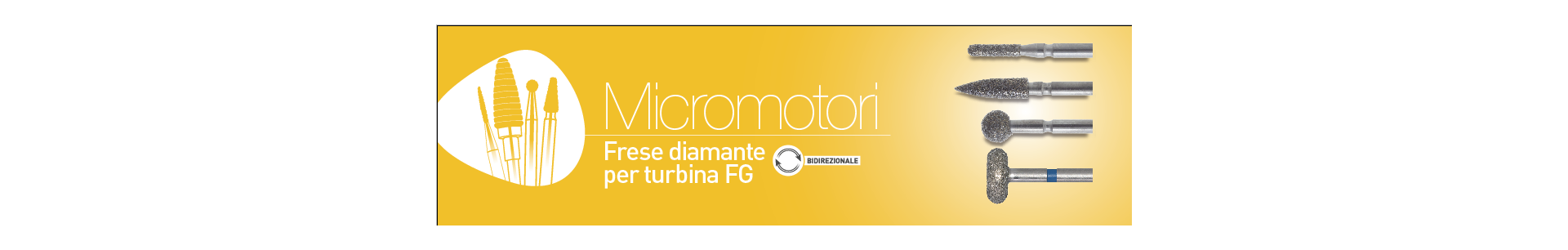 Frese Diamante Fg per podologia ed estetica