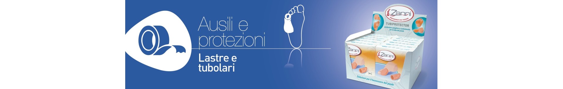 Lastre e tubolari per podologia ed estetica