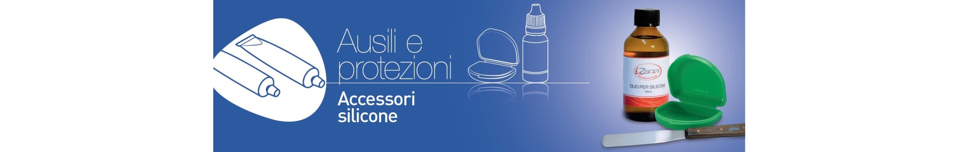 Accessori per podologia ed estetica, silicone e gel