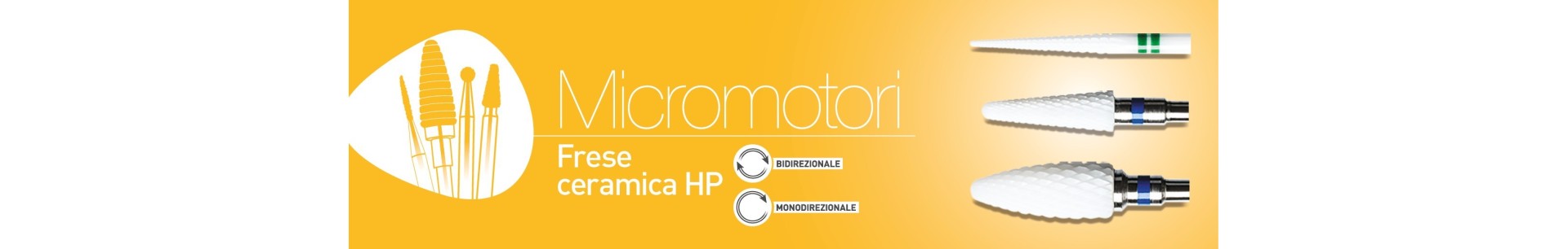 Frese Ceramica Hp per podologia ed estetica