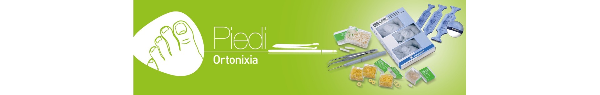 Ortonixia podologica, kit ortonixia, ortonixia con filo in titalino